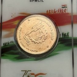 Extremely Rare Chandrayan 3 Azadi Ka Amrit Mohatsav Copper Medal Issued By Hyderabad Mint