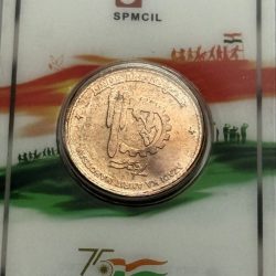 Extremely Rare Chandrayan 3 Azadi Ka Amrit Mohatsav Copper Medal Issued By Hyderabad Mint