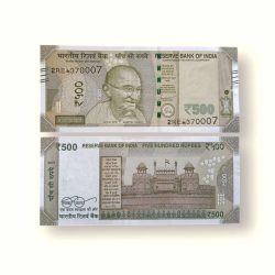 IS 165 Rs 500 India Banknote Star Replacement Issue 2RE INSET V 2023 Limited Issue