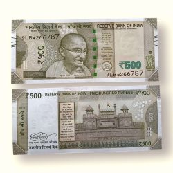 IS47 Rs 500 India Banknote Star Replacement Issue 9LB Inset F 2018 Limited Issue