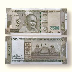 IS55 Rs 500 India Banknote Star Replacement Issue 4CC Inset M 2018 Limited Issue