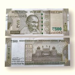 IS56 Rs 500 India Banknote Star Replacement Issue 5CC Inset M 2018 Limited Issue