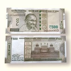 IS57 Rs 500 India Banknote Star Replacement Issue 5KN Inset S 2018 Limited Issue