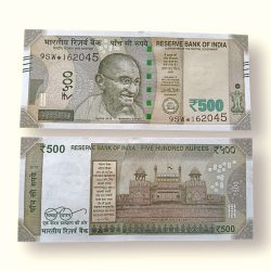 IS58 Rs 500 India Banknote Star Replacement Issue 9SW Inset S 2018 Limited Issue