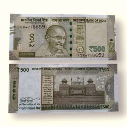 IS77 Rs 500 India Banknote Star Replacement Issue 9QW Inset R 2019 Limited Issue