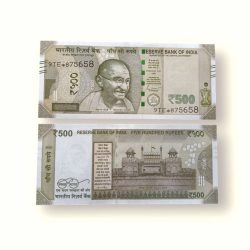 IS90 Rs 500 India Banknote Star Replacement Issue 9TE INSET R 2020 Limited Issue