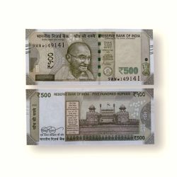 IS92 Rs 500 India Banknote Star Replacement Issue 9WW INSET R 2020 Limited Issue