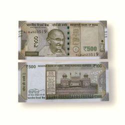 IS94 Rs 500 India Banknote Star Replacement Issue 6LW INSET S 2020 Limited Issue