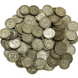 Straits Settlement Silver 10 Cents King George-V Mixed Lot (120+5)= "125 Coins" are in Collectable Grades.
