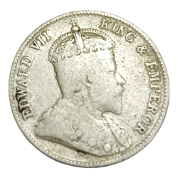 Alternative view of HONG KONG Silver 10 CENTS Year 1904 King EDWARD-VII **SCARE** Collectable Grade.