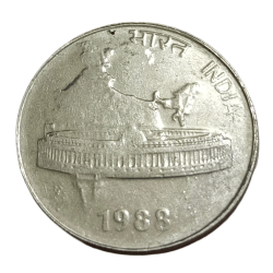 50 Paisa Fss Year 1988 CALCUTTA Mint **V. SCARE** High AUNC Grade.