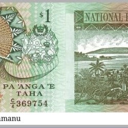 TONGA, 1 PAANGA, 1995, AUNC Condition note.