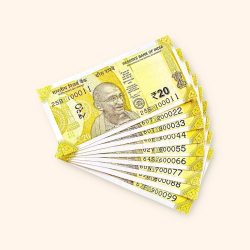 Rs 20 India Banknote Fancy Number Set 100011 till 900099Gem Unc Very Unique and Rare