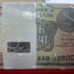 Rare 1 Rupee 2019 Rare Date Complete RIM Sealed Mint Packed 1000 Notes GEM UNC