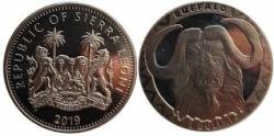 Sierra Leone, 1 Dollar, 2019, Big Five – Buffalo, KM #462, UNC Condition.
