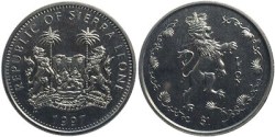 Sierra Leone, 1 Dollar, 1997, Crowned Lion, KM #47, UNC Condition.
