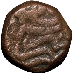 Copper Dam of Akbar (AD 1556-1605) of Ajmer Mint Semi-Tugra Style