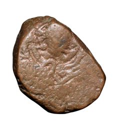 Copper Drachma of Kumar Gupta I(AD 414-455) of Gupta Dynasty 'Garuda' Type