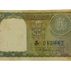 One Rupee Old Issue Year 1951 Sign K.G AMBEGAONKAR Grey-Green Color Catalog Number A-3 **RARE** High Collectable Grade.