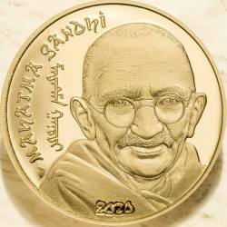 Mahatma Gandhi 1000 Tögrög Mahatma Gandhi Mongolian Mint Limited Edition Issue Pure 9999 Gold Unique and Rare