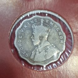 Alternative view of RARE 1 ANNA 1936 GEORGE V KING EMPEROR COIN