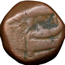 Alternative view of Copper Dam of Jahangir(AD1605-1627) of Bairata Mint KM 126.3