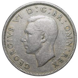 Alternative view of Copper-Nickel 2 Shillings of George VI (AD 1948) of Great Brittain