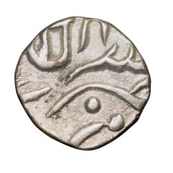 Alternative view of Silver 1/4 Rupee of Dulep Singh (AD1825-1864) of Pratapgarh State Km 21 Rare