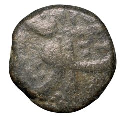 Alternative view of Copper 1/2 Paisa of Shah Alam Bahadur(AD1707-12) of Parenda Mint Unlisted Very Rare