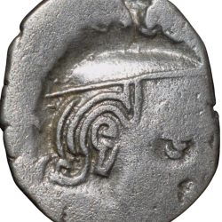 Silver Drachma of Rudrasena II(AD255-77) of Western Kshatrapas Portrait Issue