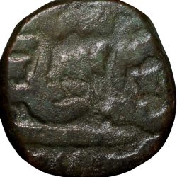 Alternative view of Copper Paisa of Daulat Rao(AD1794-1827) of Gwalior State of Gwalior Fort Mint KM59