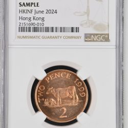 1999 GUERNSEY 2P Queen Elizabeth II NGC Graded Unique and Rare