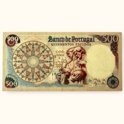 Alternative view of Banko De Portugal 500 Escudos 1979 UNC Unique and Rare