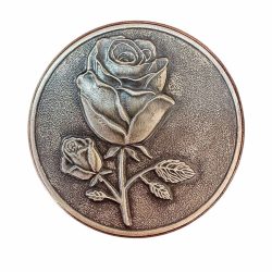 Rare Vintage Valentine Rose 19th Centaury 5 Gm Silver 999 Ag Rubidium Finish Very Unique and Rare One of a Kind