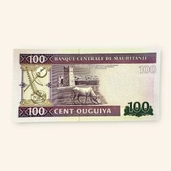 100 Ouguiya World Banknote from Mauritania Gem Unc Very Unique and rare