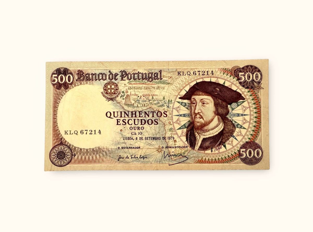 Banko De Portugal 500 Escudos 1979 UNC Unique and Rare