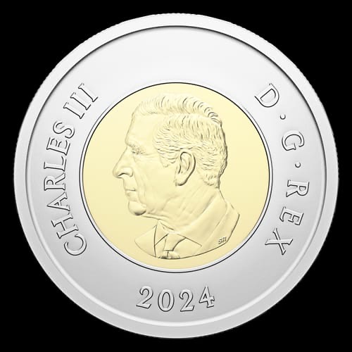 2024 $2 100th Anniversary of the Royal Canadian Air Force Colour commevrative gem unc coin - Image 2