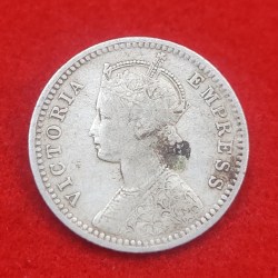 Alternative view of VICTORIA EMPRESS 1/4 RUPEE 1994 CALCUTTA MINT