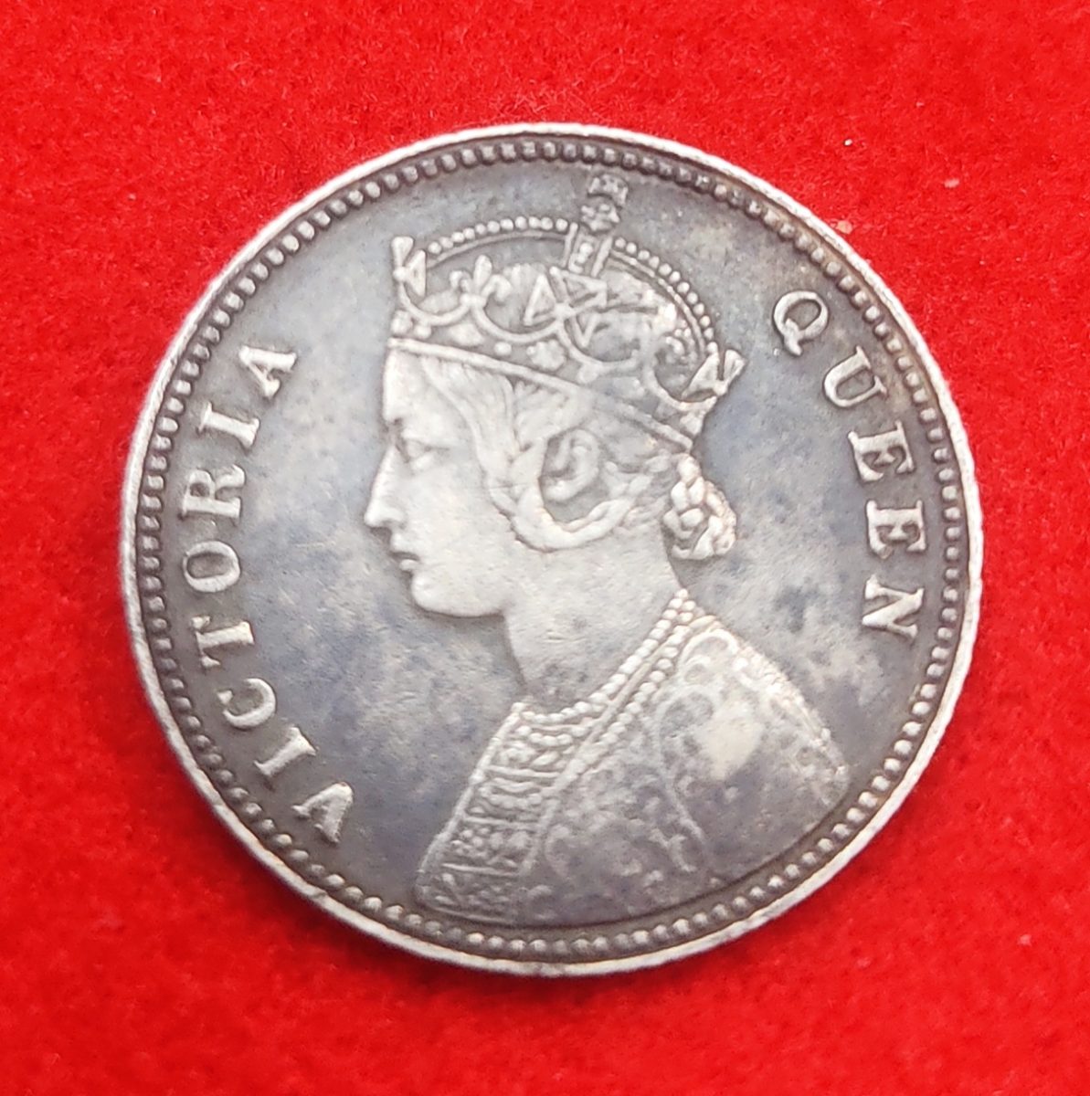 VICTORIA QUEEN 1/4 RUPEE 1876 GOOD CONDITION - Image 2