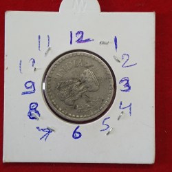 Five Rs Error Coin 8 " o Clock Die Rotation 2001 year Calcutta Mint RBI Mistake Coin