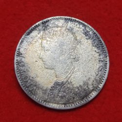 Alternative view of ONE RUPEE SILVER COIN VICTORIA EMPRESS 1901