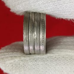 Alternative view of Five Rs Error Coin with Security Edges Error plain 5 Pcs Given Reedges Error