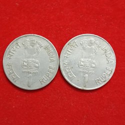 Alternative view of One Rs Maharana Pratap Ji Rare Coin Bombay Mint 1540-1597 2 Pcs Given