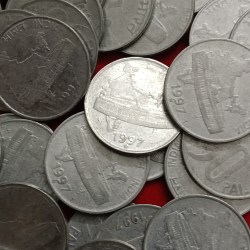 Alternative view of 50 Paise FSS Scare Coin 1997 Hyderabad Mint 10 Pcs Given