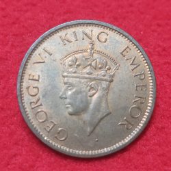 Alternative view of ONE QUARTER ANNA (BRONZE) GEORGE V KING