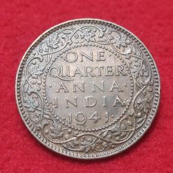 ONE QUARTER ANNA (BRONZE) GEORGE V KING