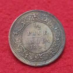 1/2 PICE VICTORIA EMPRESS 1894 SCARCE COIN