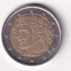 Italy 2 Euros 2018 rare Bimetallic coin #M-1005