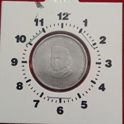 Alternative view of Five Rs FSS Lalbhadur Shastri Ji Calcutta Mint 1'o Clock Rotation Error RBI Mistake Coin