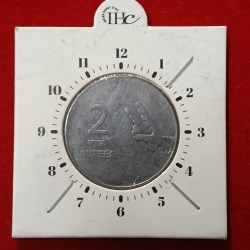 Alternative view of Two Rs FSS 6 "o Clock Error 2007 Year Calcutta Mint RBI Mistake Coin